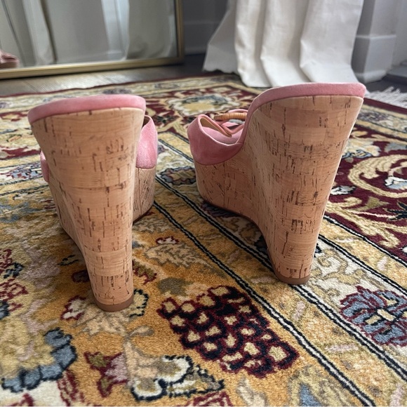 Veronica Beard Wedges Pink - Picture 9 of 10